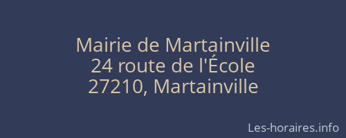 Mairie de Martainville