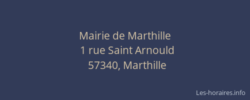 Mairie de Marthille