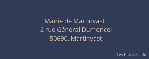 Mairie de Martinvast