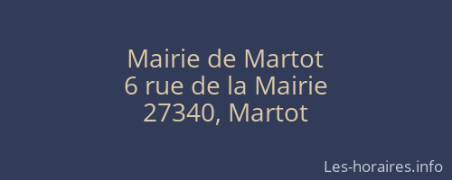 Mairie de Martot