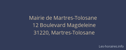 Mairie de Martres-Tolosane