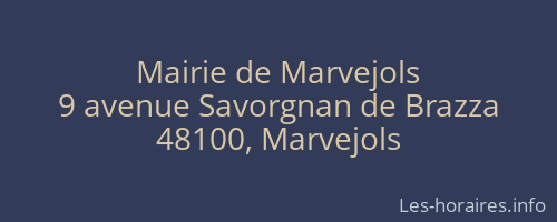 Mairie de Marvejols