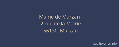 Mairie de Marzan
