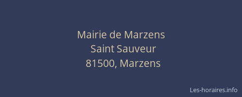 Mairie de Marzens