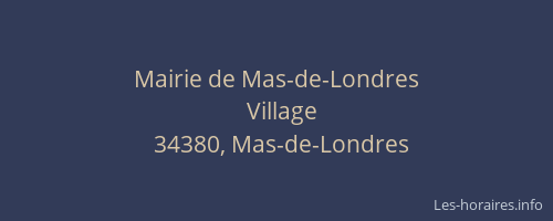 Mairie de Mas-de-Londres