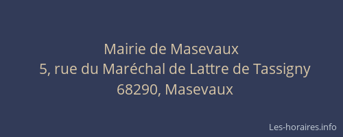 Mairie de Masevaux