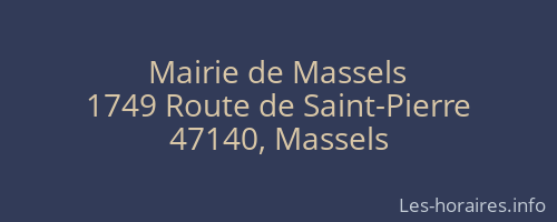 Mairie de Massels