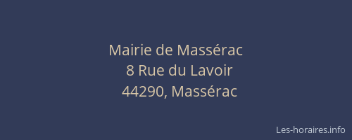 Mairie de Massérac