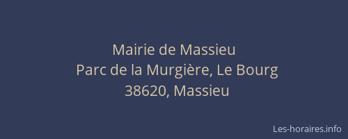 Mairie de Massieu