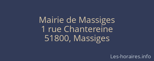 Mairie de Massiges