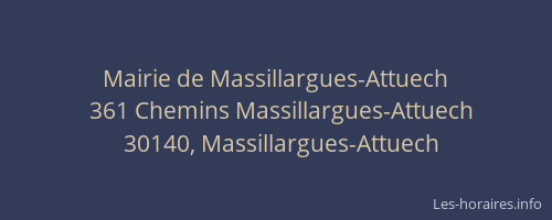 Mairie de Massillargues-Attuech