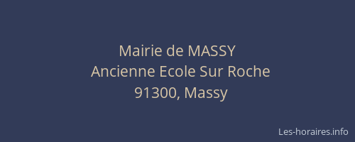 Mairie de MASSY