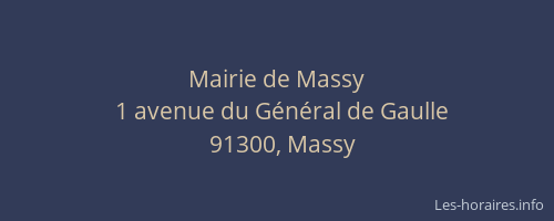 Mairie de Massy
