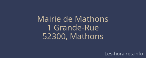 Mairie de Mathons