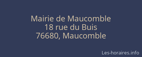 Mairie de Maucomble