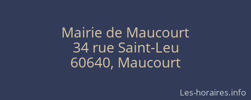 Mairie de Maucourt