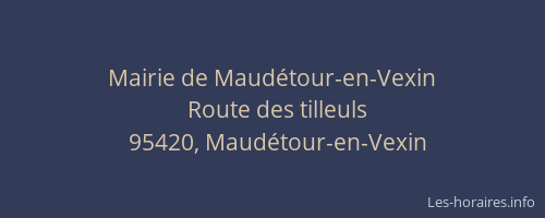 Mairie de Maudétour-en-Vexin