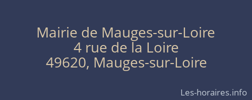 Mairie de Mauges-sur-Loire