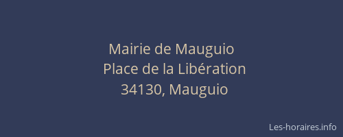 Mairie de Mauguio