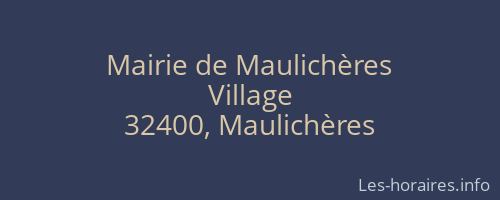 Mairie de Maulichères