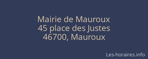 Mairie de Mauroux