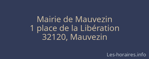 Mairie de Mauvezin