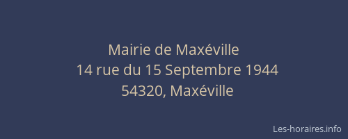 Mairie de Maxéville