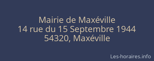 Mairie de Maxéville