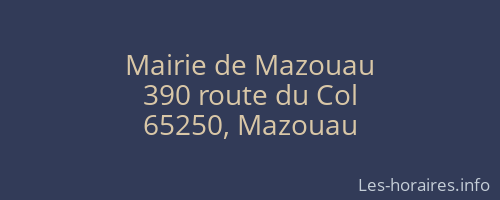 Mairie de Mazouau
