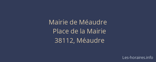 Mairie de Méaudre