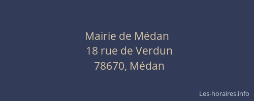 Mairie de M&eacute;dan