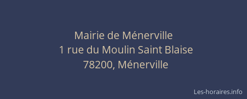 Mairie de Ménerville