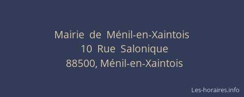 Mairie  de  M&eacute;nil-en-Xaintois