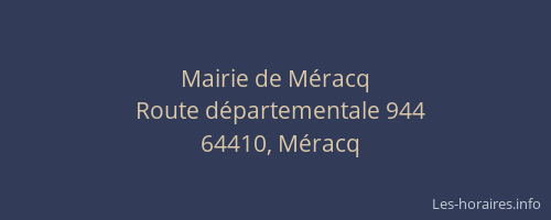 Mairie de Méracq