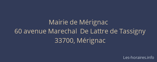 Mairie de Mérignac