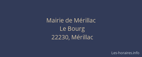 Mairie de Mérillac