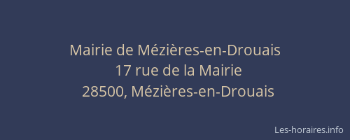 Mairie de Mézières-en-Drouais
