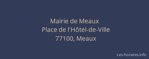 Mairie de Meaux