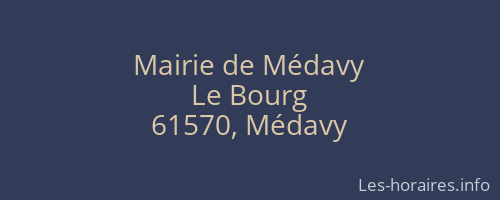 Mairie de Médavy
