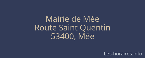 Mairie de Mée