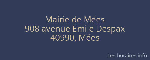 Mairie de Mées