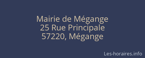 Mairie de Mégange