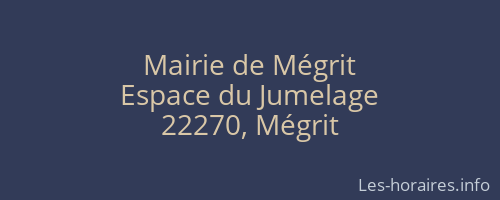 Mairie de Mégrit