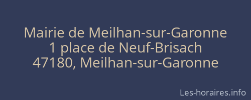 Mairie de Meilhan-sur-Garonne