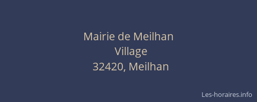 Mairie de Meilhan
