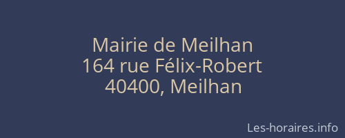 Mairie de Meilhan