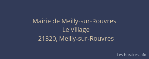 Mairie de Meilly-sur-Rouvres