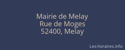 Mairie de Melay