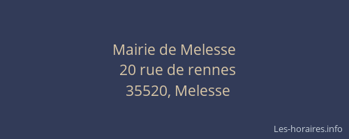Mairie de Melesse