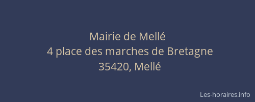 Mairie de Mellé